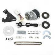 250W 24V Electric Bicycle Conversion Kit E-Bike Brush Motor Set Left Chain Drive