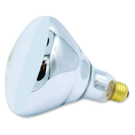 250W BR40 Heat Lamp Bulb Clear Heat Lamp - Bathroom Heat Lamp - Food Warmer Bulbs - Infrared Heat Light Bulb Flood Reflector Lamp with E26 Base - 120-130V