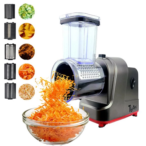 250W Electric Slicer Shredder, Cheese Grater & Salad Maker Machine Silver