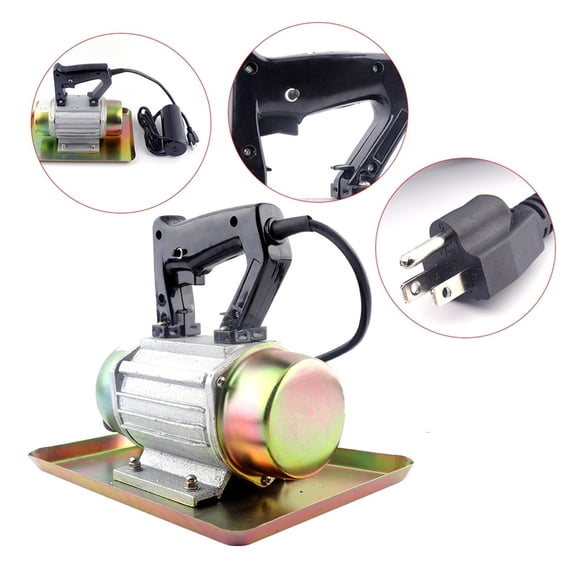 250W Handheld Electric Cement Vibrator Troweling Flat Plate Machine Portable Concrete Polisher ,Easy to Operate