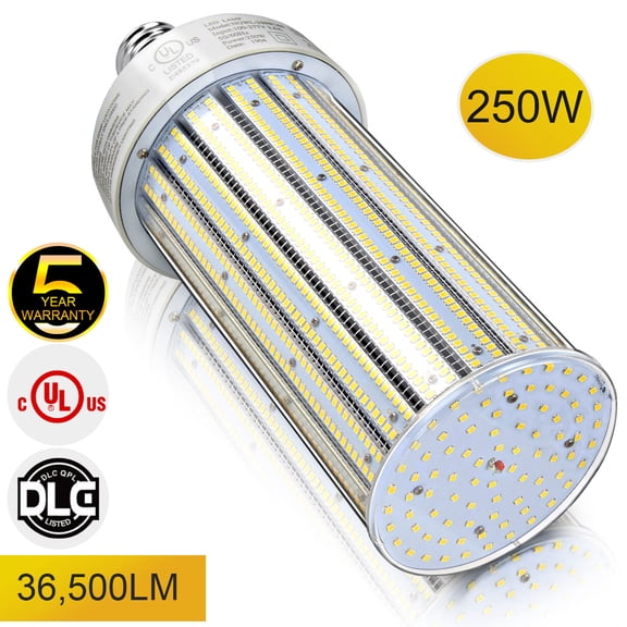 250W LED Corn Cob Bulb E39 Mogul Base Replace 1000W MH Warehouse Lighting 6000K