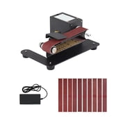 250W Mini Belt Sander Electric Bench Grinder Sanding Machine 7 Speed Adjustable Control Small Grinder Sharpener Polisher Machine ,Widely Use