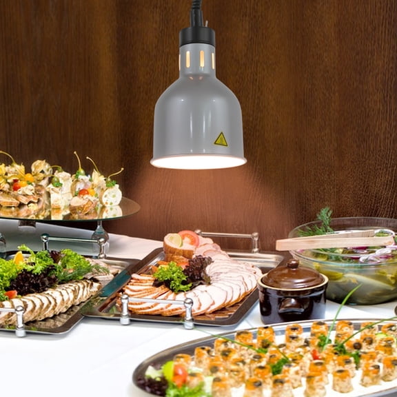 250W Trumpet Shape Food Heat Lamp Commercial Use Corded Electric Heating Lamp Ceiling Mounted Hanging Heat Lamp