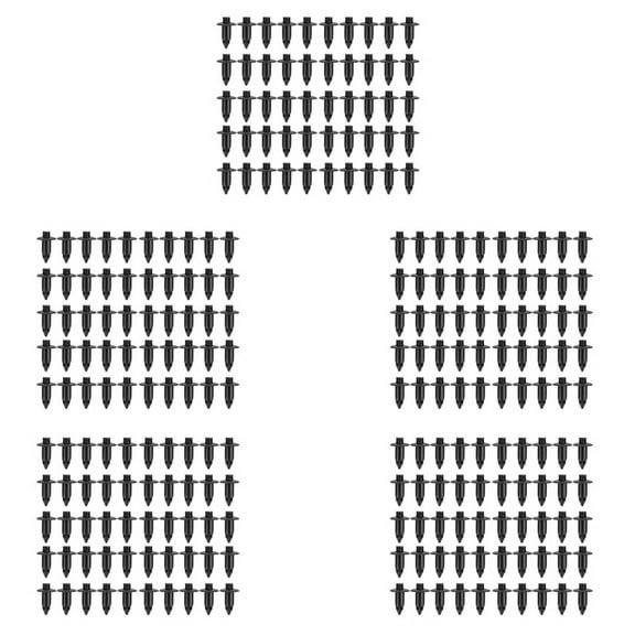 250X Plastic Bike Fairing Trim Panel Fastener Clips 6mm for Black