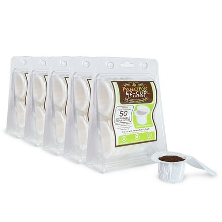 250ea EZ-Cup 2.0 100% Disposable Compostable Unbleached Coffee Paper Filters with Patented Lid. Paper Coffee Filters for Refillable Refillable K-Cup Pods for Keurig & Single Serve Coffee Makers price history and forecast - Perfect POD K85753-5