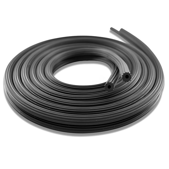 250ft Window Screen Spline, 0.12" Dia Rubber Spline, Hollow Replacement Black Window Screen Retainer Spline