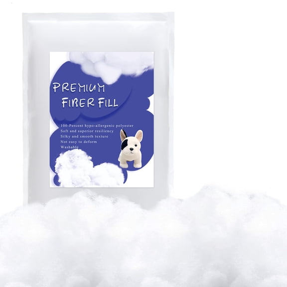250g/8.8oz Polyfill Stuffing Fiber Fill, (2.1oz-4.4lb) White Premium Fiberfill Stuffing for Craft, High Resilience Crochet Stuffing, Stuffing for Stuffed Animals, Cotton Batting, Recyclable