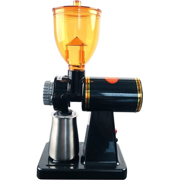 250g Electric Coffee Grinder Anti-Jump Funnel 180w Home Milling Machine Coarse Grains Grinding Machine with 8-file Grind Settings Coffee Bean Mill Machine 150g / min Black Cutting Grinder 110v