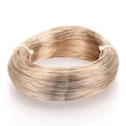 thumbnail image 1 of 250g Round Aluminum Wire Bendable Metal Craft Wire Flexible Craft Wire for Beading Jewelry Doll Craft Making Light Goldenrod Yellow 22 Gauge 0.6mm 280m/250g(918.6 Feet/250g), 1 of 4