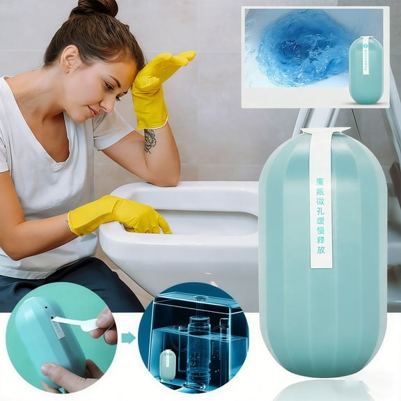 250g Toilet Bowl Cleaner Gel, Hanging Wall Formula for Stains & Odor, Concentrated Cleaning Agent for Toilet & Squatting Pan