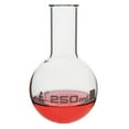thumbnail image 1 of 250mL Round Bottom Boiling Flask, Narrow Neck (1.1" ID), Borosilicate 3.3 Glass - Eisco Labs, 1 of 2
