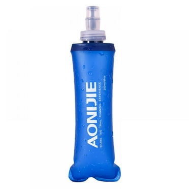 250ml/500ml Water Soft Flask Collapsible BPA Free TPU Water Bottle for Running, Marathon Hiking and Cycling
