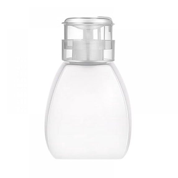 250ml (8.8 oz) Press Bottle Push Down Empty Pump Dispenser for Nail Polish & Makeup Remover Liquid Bottle, Leak-proof Plastic Press Pumping Empty Bottle for Personal, Laboratory,Salon,Nail Care use