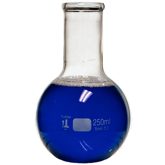 250ml Boiling Flask, 3.3 Boro. Glass, Flat Bottom, Karter Scientific 250A4 (Pack 1)