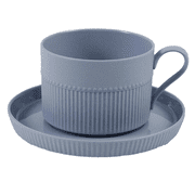 250ml Ceramic Coffee Cup with Saucer, Solid Color Tea Cup and Saucer Set, Beautiful and Practical