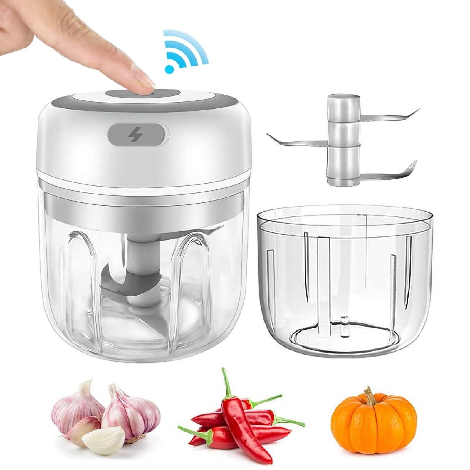 250ml Usb Electric Mini Garlic Chopper, Powerful Food Processor And  Vegetable Blender, For Quick And Easy Food Preparation