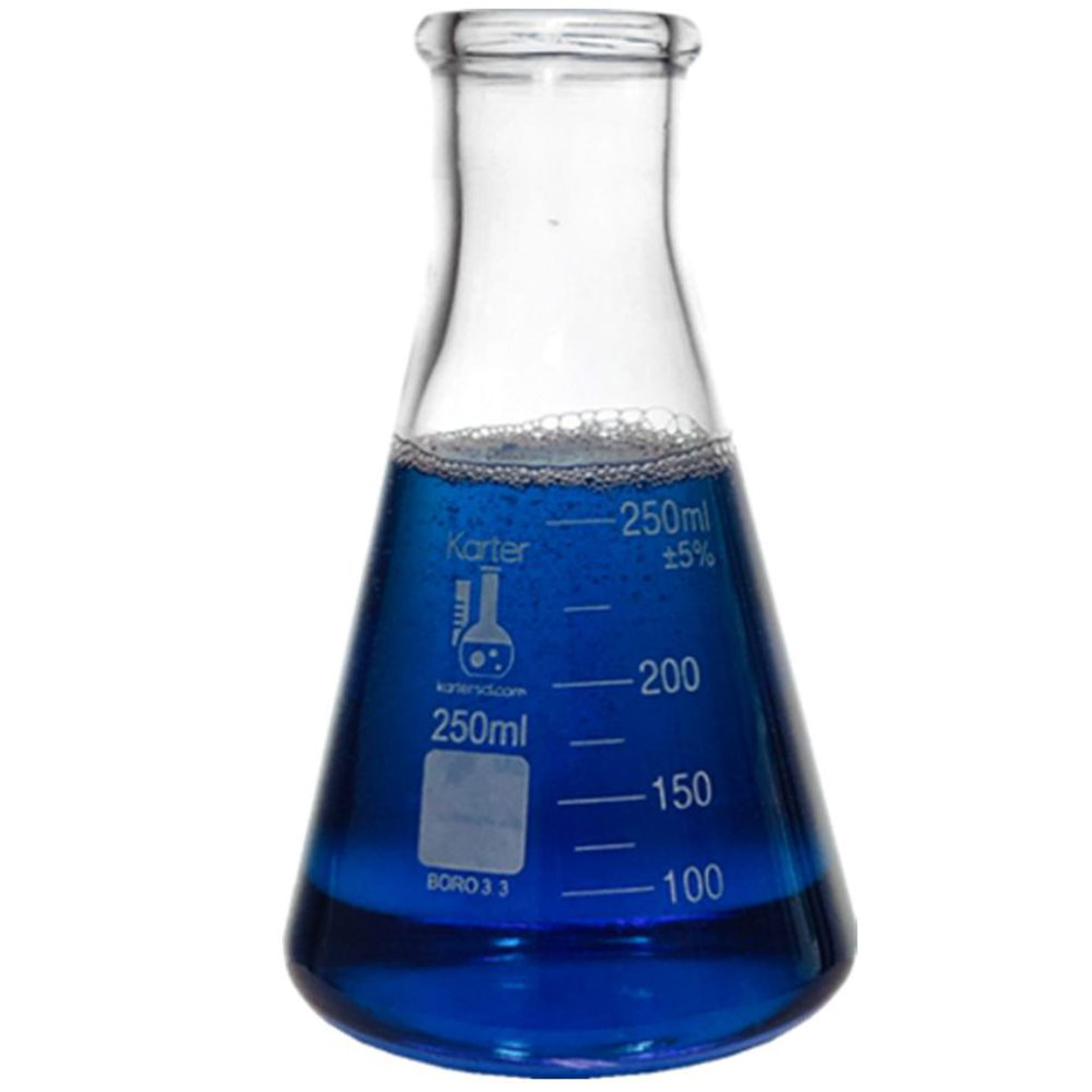 Matraccio Erlenmeyer In Borosilicato 100ml - Con Graduazione, Per Laboratorio E Chimica - Foto 2