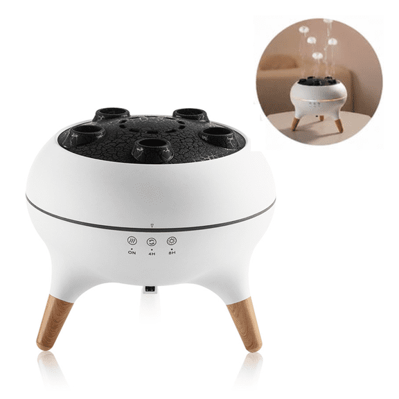250ml Jellyfish Shape Mist Diffuser Humidifier, Dynamic Floating Mist Aromatherapy Diffuser with 7 Color Changing LED Lights, Remote Control Quiet Humidifier for Bedroom Office Desktop