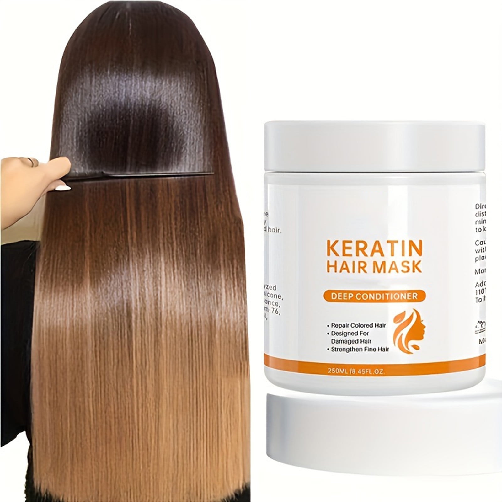 Keratin Hair Mask Como Aplicar Keratina Artesanal 250ml Máscara De