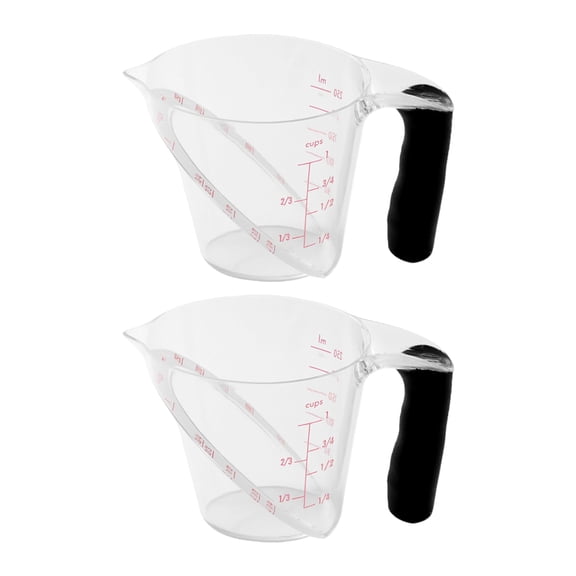 250ml Plastic Measuring Cup With Large Easy To Read Scale Angled Design For Liquid And Dry Mesurement
