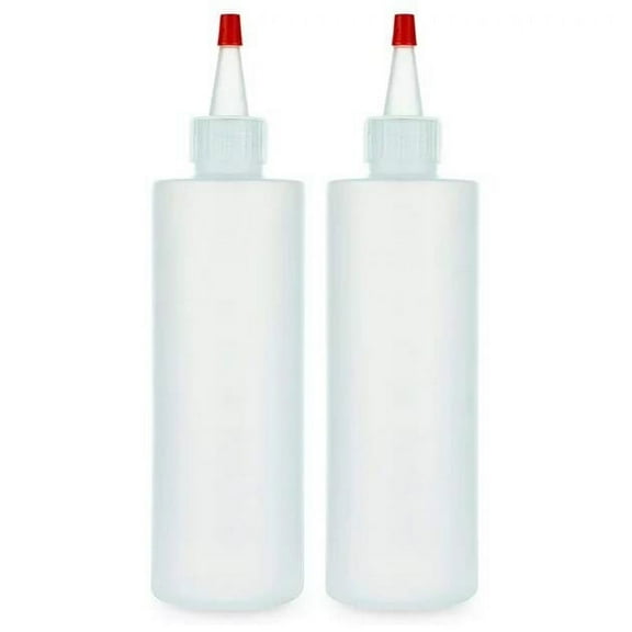 250ml Plastic Squeeze Bottle with Tip Dropper | Condiment, Oil, Glue, Ink & Craft Applicator Bottle for Kitchen, Hair Salon, Art Projects & DIY | Leak-Proof, Reusable, Easy Control Dispenser