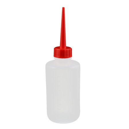 250ml Soft Plastic Straight Beak Squeeze Bottle Translucent Dispensing Bottle