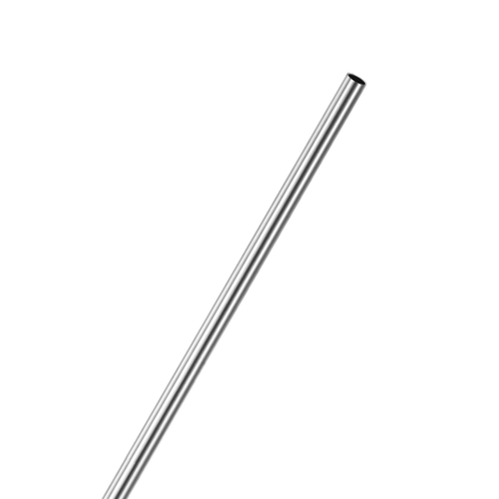Silver 304 Stainless Steel Seamless Round Tubing Pipe, 250mm Length