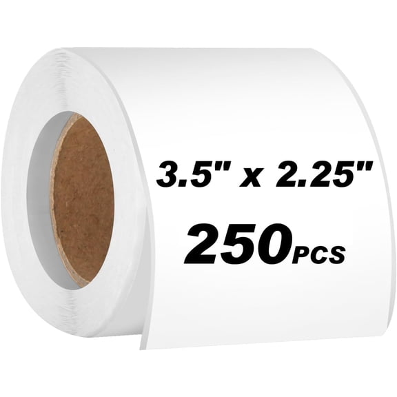 250pcs 3.5 x 2.25 Inch Blank Name Tag Stickers for Classroom, Removable Freezer Labels Storage Bins Jars Food Containers Box Easy Peel Off Tear Resistant No Residue Moving to Write On