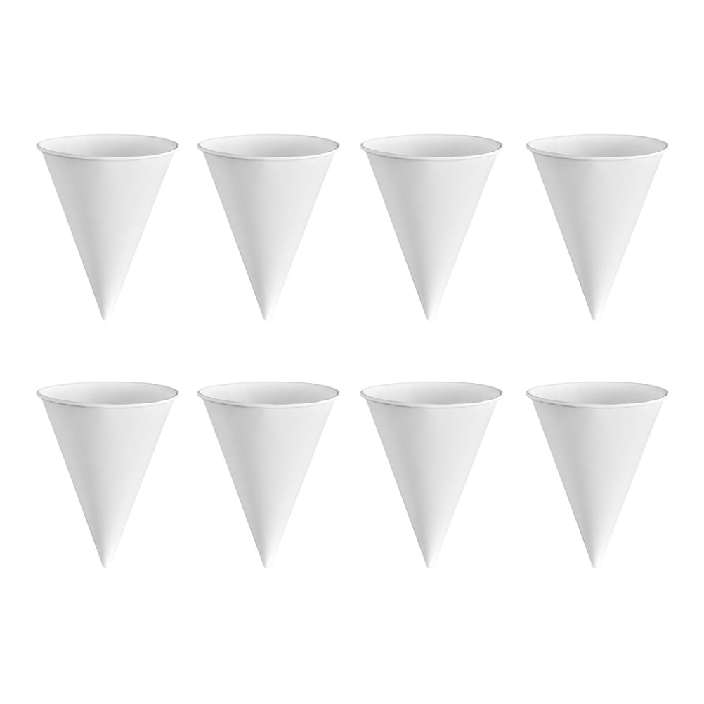 250pcs Disposable Cone Paper Cups Ice Cream Cone Holder DIY Paper Water