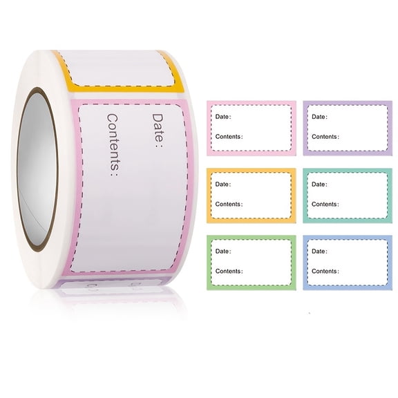 250pcs Household Kitchen Food Marker Date Roll Adhesive Sticker Label