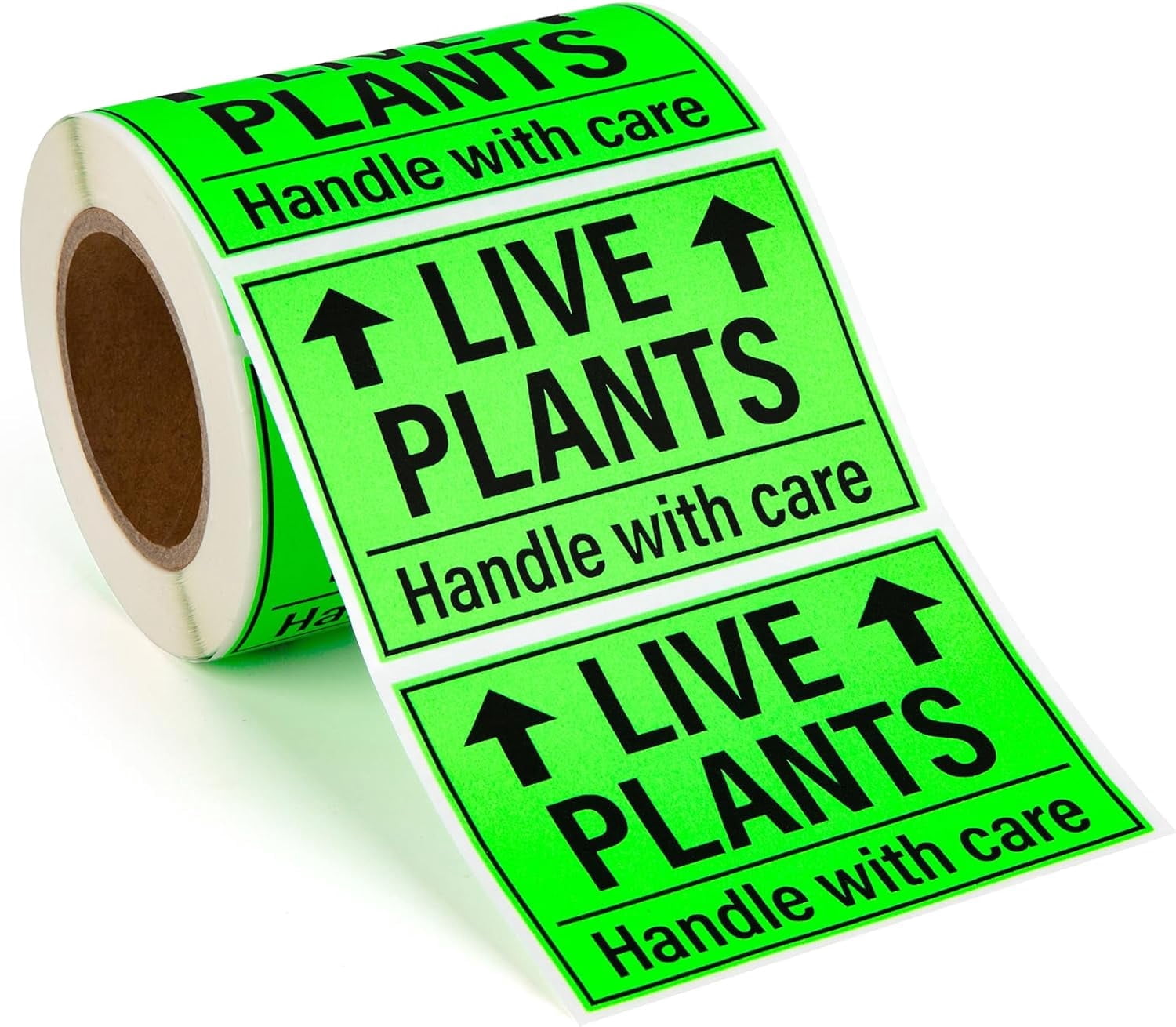 Sutter Signs, Live Plants Shipping Labels, 250pcs, Handle with