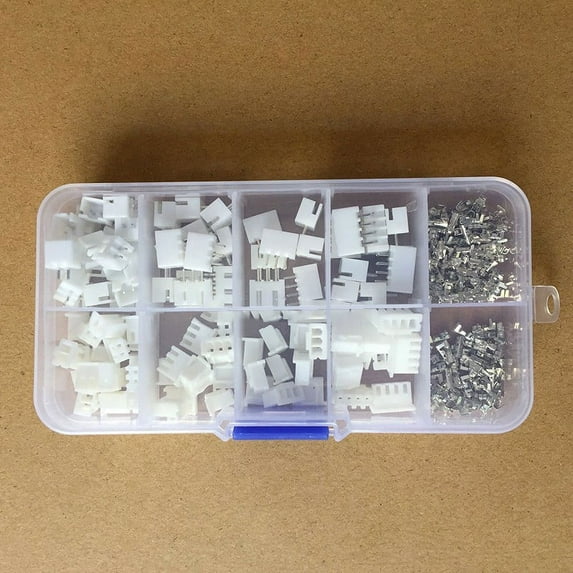 250pcs SetPin Connector Plugs+Terminals Header Wire Cable Pin Socket Box 2/3/4