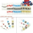 thumbnail image 1 of 250pcs Waterproof Solder Seal Sleeve Heat Shrink Butt Wire Connectors Terminals, 1 of 8