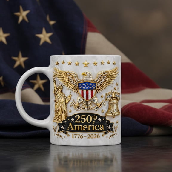 250th America Anniversary Coffee Mug, 4th Of July Gift, Patriotic Gift For Women Men, 250 Years Of Freedom, 1776-2026 Mug