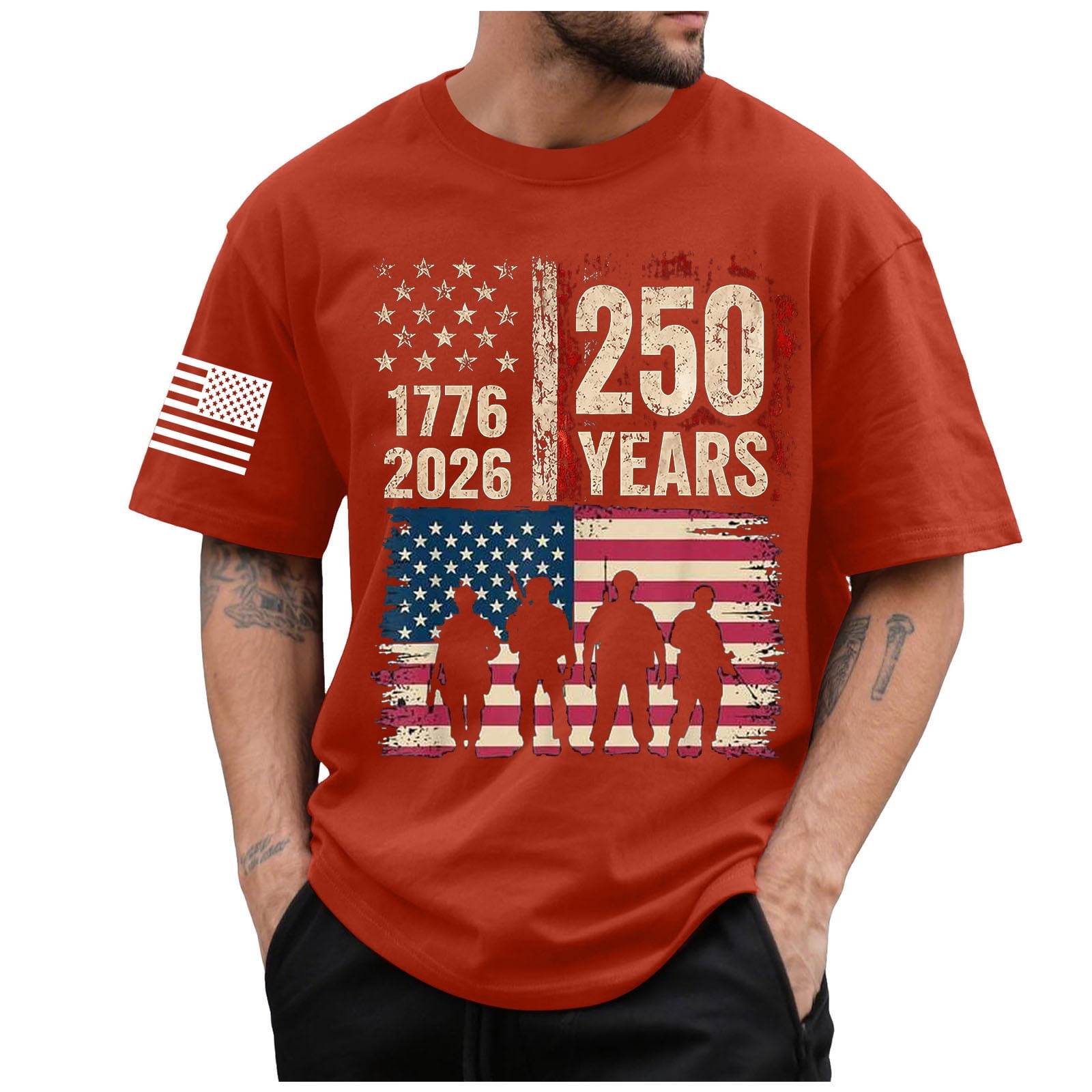 250th America Anniversary Independence 250 Years of Freedom Mens T ...