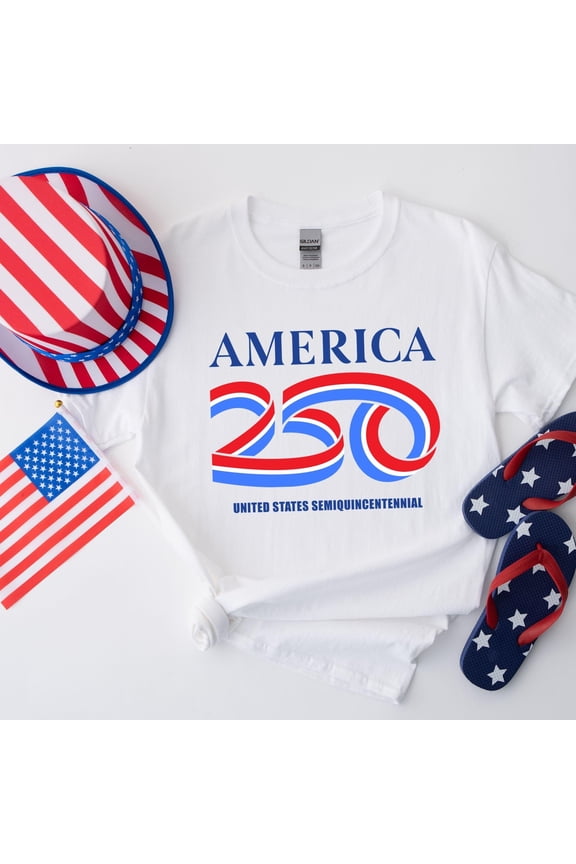 250th America Anniversary Shirt, Retro US 250 Years Sweatshirt, Independence Day, Patriotic Tee with USA Flag Illustrated