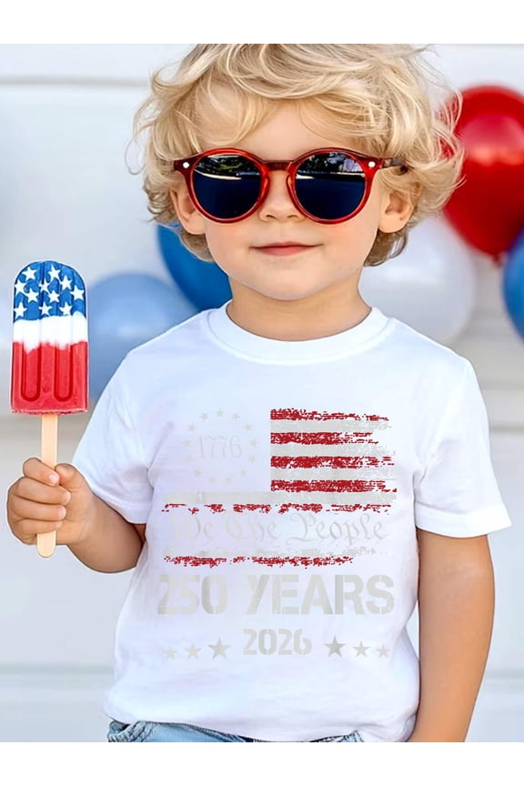 250th America US 250 Years We The People Birthday July 4th Kids T-Shirt