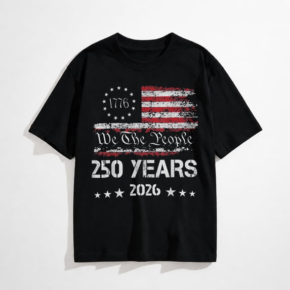 250th America US 250 Years We The People Birthday July 4th Mens T-Shirt