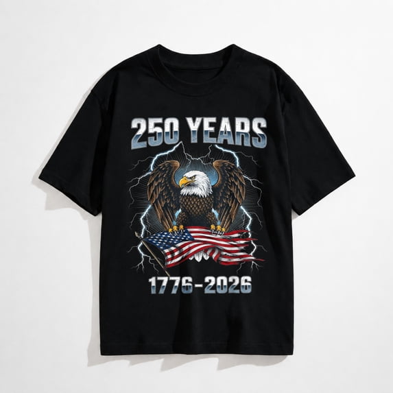 250th American Anniversary Independence 250 Years of Freedom Mens T-Shirt