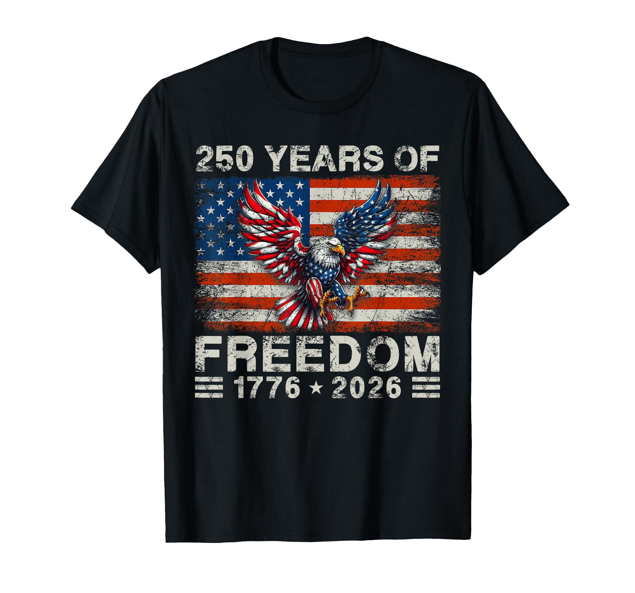 250th American Anniversary Independence 250 Years of Freedom T-Shirt ...