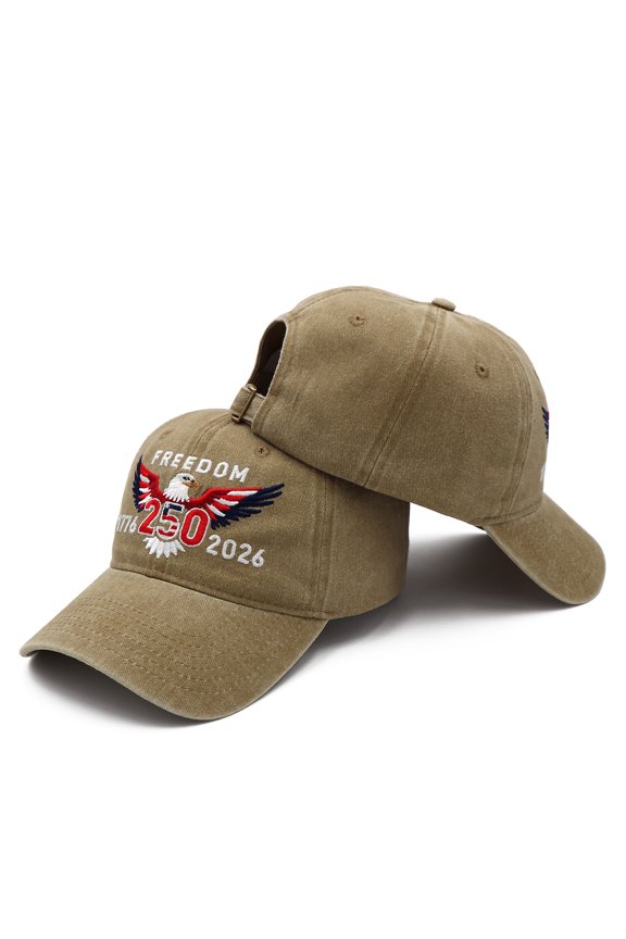 250th Anniversary 250 Years Freedoms Baseball Hat Running Embroidered Cap for Men Women