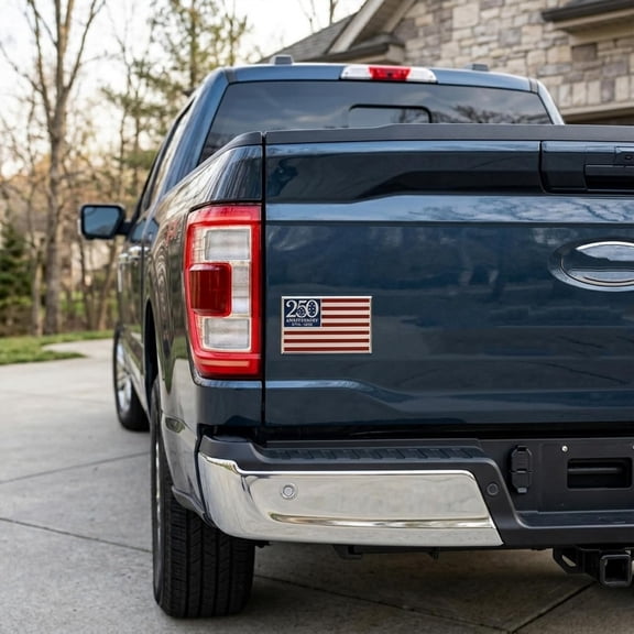 250th Anniversary 3D Metal Car Emblem, 1776-2026 Zinc Alloy Flag Badge, Weatherproof Patriotic Decal for Trucks SUVs RV Exterior