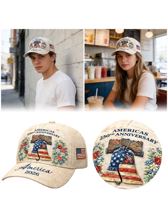 250th Anniversary Adjustable Baseball Cap – Commemorative Outdoor Hat for Hiking, Camping & Travel with Sun Protection