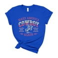 thumbnail image 1 of 250th Anniversary America Patriotic Cowboy Shirt, USA 1776 Independence T-shirt, 1 of 6