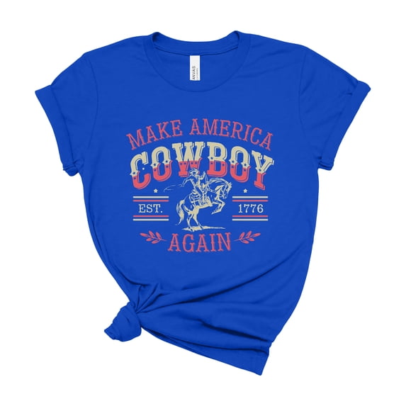 250th Anniversary America Patriotic Cowboy Shirt, USA 1776 Independence T-shirt