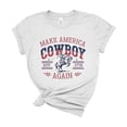 thumbnail image 1 of 250th Anniversary America Patriotic Cowboy Shirt, USA 1776 Independence T-shirt, 1 of 6