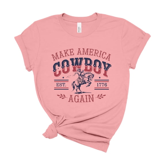 250th Anniversary America Patriotic Cowboy Shirt, USA 1776 Independence T-shirt