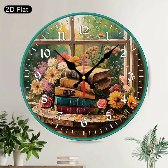 250th Anniversary American Eagle Patriotic Round Wall Clock Gold Blue Ornate Silent Home Decor