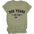 thumbnail image 1 of 250th Anniversary American Flag Shirt, 250 Years America Shirts For Women Man, 1 of 6