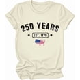 thumbnail image 1 of 250th Anniversary American Flag Shirt, 250 Years America Shirts For Women Man, 1 of 7